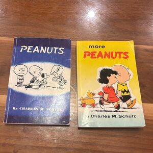 Peanuts Blue and Yellow Comic Books